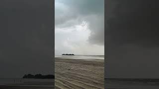 Beautiful Rain Clouds In Alibag Rainy clouds whisper secrets as they pass by #kokan #beach #travel