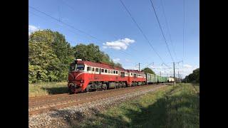 HD Lithuanian Railways Passenger & Freight trains at Voke Sausai & Vievio - 12919