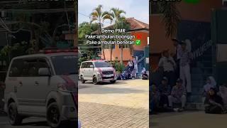 demo pmr pakai ambulan beneran #sman1cililin #mpls #pmr