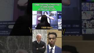 Judge Reacting to Gang Signs Meanings in YNW Melly trial