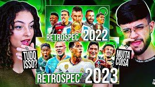 2 EM 1 -   RETROSPECTIVA DO FUTEBOL - 2022 e 2023  Futparódias React em Casal