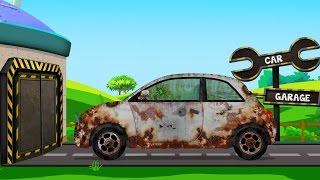 Compact Car  Rusty Garage  Car Garage  Trucks And Cars Video For Kids