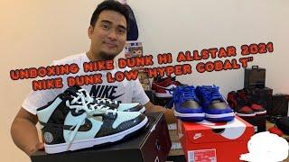 Unboxing Nike DUNK HIGH all-star 2021 and Nike DUNK low hyper cobalt 