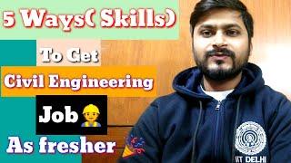 How to get Civil Engineering job as a fresher 5 Job Profiles  By Ashish Verma