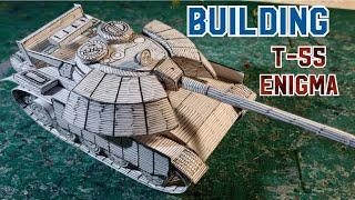 Building T-55 Enigma Iraqi-Soviet Light Tank #papercraft #art #fypシ #military #model #tank