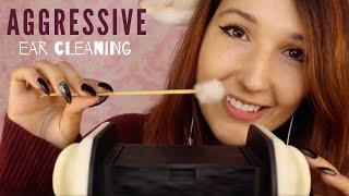 ASMR - ROUGH EAR CLEANING  Aggressively Jabbing ur Earholes w a STICK for Relaxation 