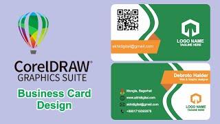 How to Create Business Card Design in Corel Draw  Visiting Card Design Tutorial In Urdu Hindi