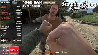 KINGDOM COME DELIVERANCE - RYZEN 5 5500U - 16GB RAM - VEGA 7 - LSFG