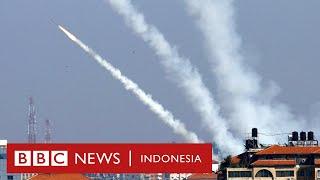 Jalur Gaza Militan Palestina tembakkan roket balas serangan Israel - BBC News Indonesia