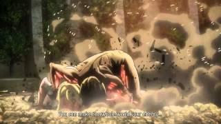 Eren Titan Form vs Annie Titan Form Final Battle Shingeki No Kyojin - SNK