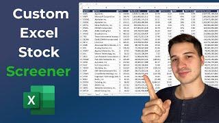 How To Build A Custom Excel Stock Screener With Automatic Data