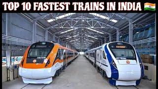 Top 10 Fastest Trains in India Full Comparison in Just 1 Minute  Fastest Trains in India  2024