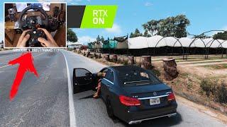 Mercedes-Benz E63 S AMG - GTA V  Logitech G29  BEST GRAPHIC MOD  RTX