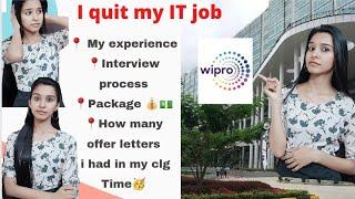 I Quit My Wipro IT Job  What I do next Interview process I had 7 offer letters  Experience