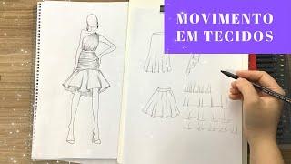 Técnica de Movimento em Saias e Vestidos no Desenho de Moda