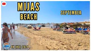  CALA DE MIJAS BEACH PLAYA MALAGA SPAIN 2024 SUMMER WALKING TOUR 4K IN SEPTEMBRE