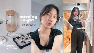 my *productive* 6AM morning & night routine ️ day in my intern life