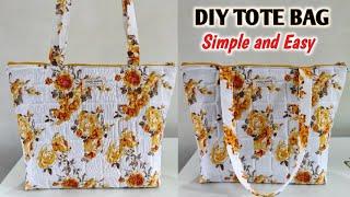 DIY Tote Bag Making  Daily use handbag cutting and stitching  Ladies Purse making at home  BAGS