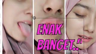 cewek jilbab sange main lidah