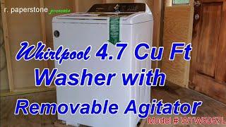 Whirlpool 4.7 Cu Ft White Top Load Washer with Removable Agitator