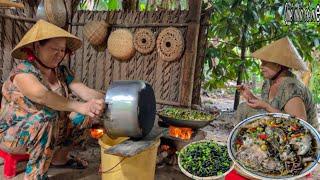 Cá Rô Đồng Kho Trái Giác Rau Luộc  Bữa Cơm Quê Nhà Ngày Mưa Đầu Mùa  Braised perch with fruit