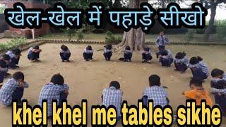 khel khel me tables yad krwane ki activitykhel khel me padhayi