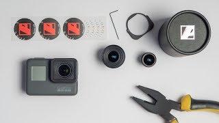 Lens upgrade for GoPro 5 GoPro 6 GoPro 7 GoPro 2018. PIXAERO macro lens with manual focusing