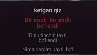 Shoxruxbek Ergashev  - Ortogimga tegib ketgan qiz Karaoke Lyrics     ️‍🩹...