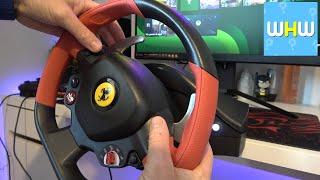 How To Change Sensitivity on Xbox Thrustmaster Ferrari 458 Spider Racing Wheel