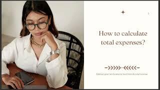 HOW TO CALCULATE TOTAL EXPENSES