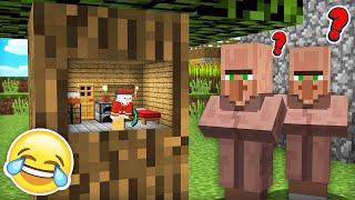 ICH SCHRUMPFE UND TROLLE VILLAGER IN HIDE AND SEEK IN MINECRAFT