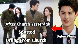 Only For Love Dylan Wang And Bai Lu Spotted Heading Back from Church Together Yesterday