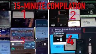 Battery Low & Battery Empty Alert Collection 15-Minute Compilation