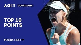 Magda Linette  Top 10 Points  Australian Open 2023