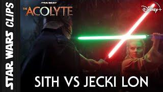 Sith Lord vs Jedi Padawan Jecki Lon  Star Wars Clips