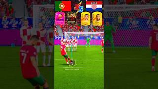 Portugal vs Croatia Nations League Free kick Challenge in FC 24 #shorts #football #fc24