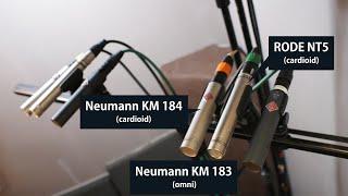 Neumann KM 184 KM 183 & RODE NT5 on a Yamaha Grand Piano  Microphone Comparison