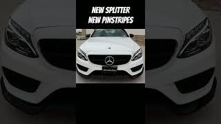 Pinstriping my Mercedes C300  #w205 #mercedesbenz #carmods