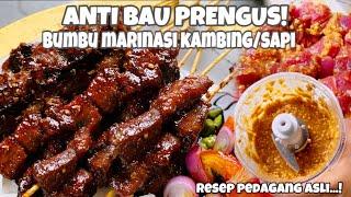 RESEP RAHASIA PEDAGANG SATE‼️RESEP BUMBU OLES SATE KAMBING ANTI PRENGUSBUMBU MERESAP SAMPAI KEDALAM