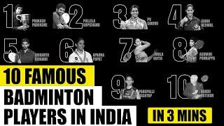 10 Famous Badminton Players In India  PV Sindhu  Saina Nehwal  Updated 2019