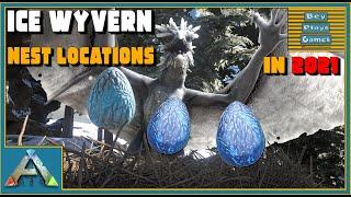 ARK Ragnarok  ICE WYVERN Nest Spawn Locations  Testing In 2021