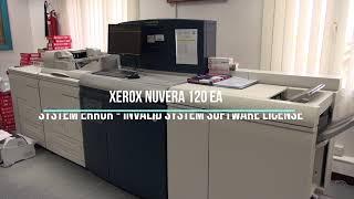 Updating System Software License of Xerox Nuvera 120 EA  Xerox Nuvera 120 System Software License