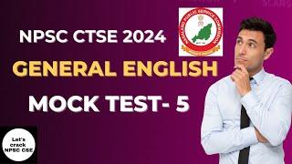 NPSC CTSE 2024  General English   Mock Test Lesson - 5