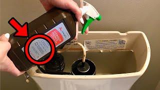 Dump Hydrogen Peroxide into your Toilet Tank & WATCH WHAT HAPPENS  better than vinegar