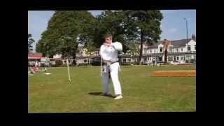 Sensei Austin Birks 4th Dan Nunchaku Demo at Queens Park Harborne