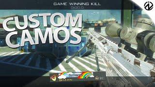 Trickshotting with CUSTOM CAMOS on IW5 Plutonium