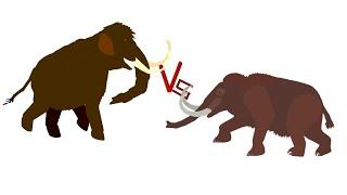 DCBA Woolly Mammoth VS American Mastodon