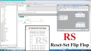 Logic element RS Reset-Set Flip Flop in Siemens PLC Programming STEP7RS Trigger SIMATIC Manager 