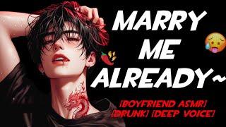 Your Drunk Crush CONFESSES his LOVE..   Boyfriend ASMR Cuddles  Kisses M4F