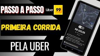 COMO fazer PRIMEIRA CORRIDA pela UBER Passo a passo #Uber 99pop Indriver